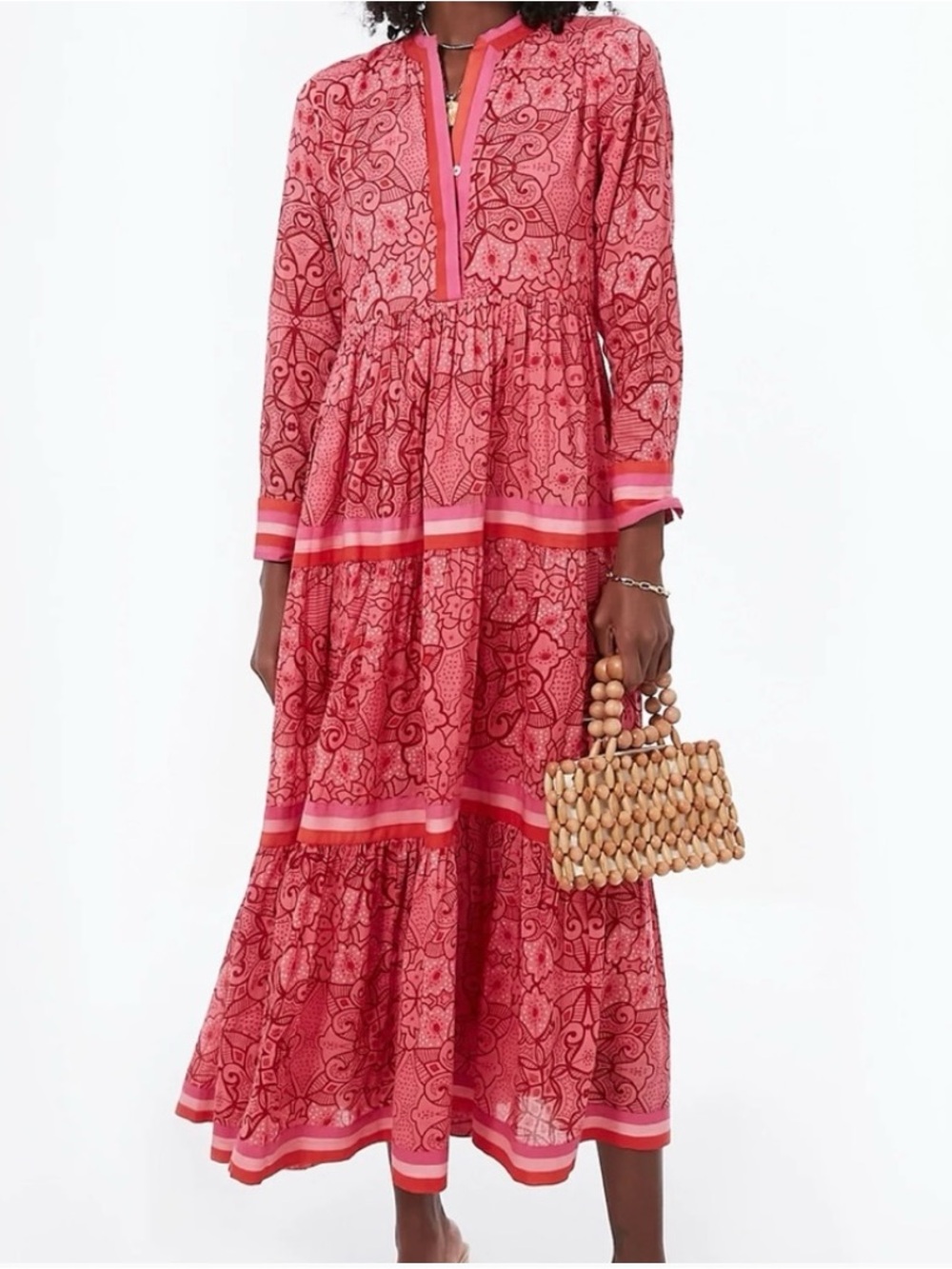 TUCKERNUCK Ro's Garden Pink Floral Tiered Dress